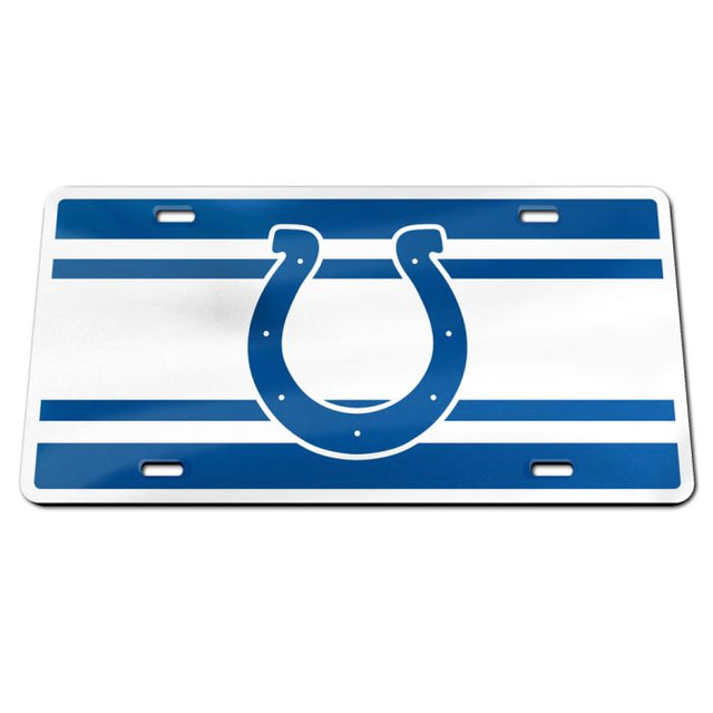 Indianapolis Colts STRIPES Specialty Acrylic License Plate