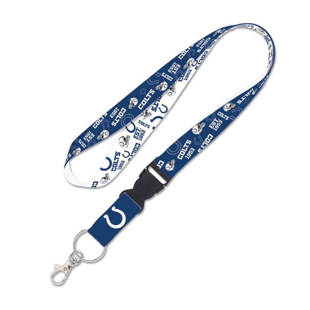 Indianapolis Colts Scatterprint Lanyard w/detachable buckle 1"