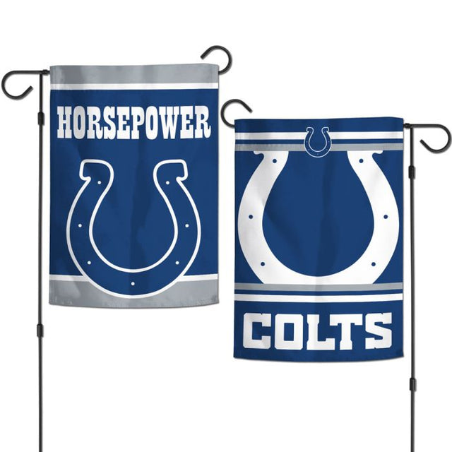 Indianapolis Colts Slogan Garden Flags 2 sided 12.5" x 18"