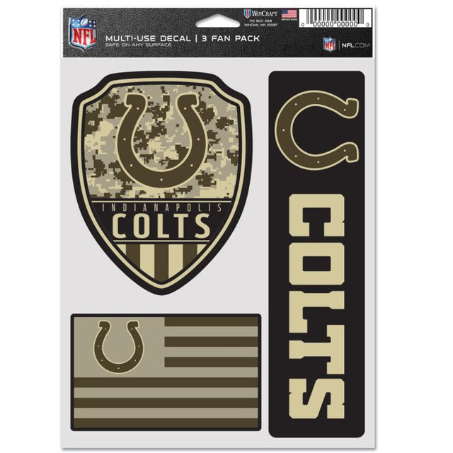 Indianapolis Colts Standard Multi Use 3 Fan Pack