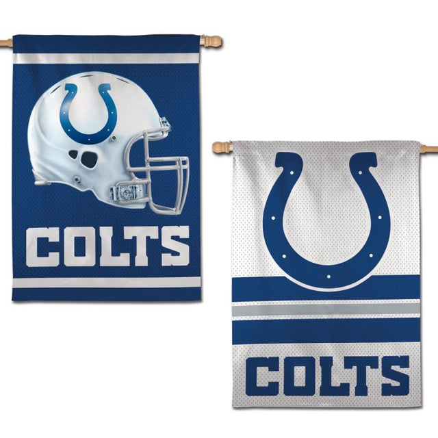 Bandera vertical de los Indianapolis Colts de 2 lados, 28" x 40"