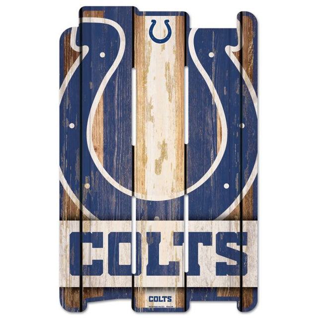 Indianapolis Colts Wood Fence Sign