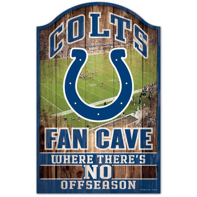 Indianapolis Colts Wood Sign 11" x 17" 1/4" thick