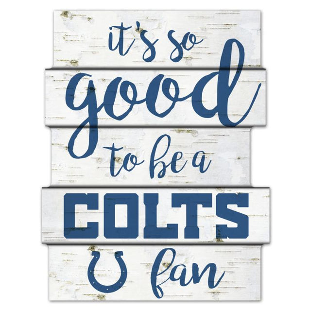 Indianapolis Colts Wood Sign 11"X14"