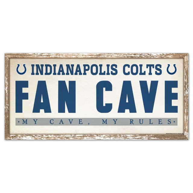 Indianapolis Colts Wood Sign 8" x 17"