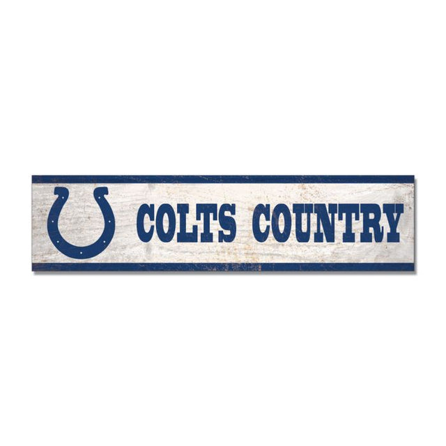 Imán de madera de los Indianapolis Colts, 1,5" x 6"