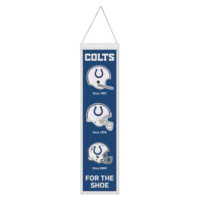 Bandera de lana de los Indianapolis Colts de 20 x 81 cm