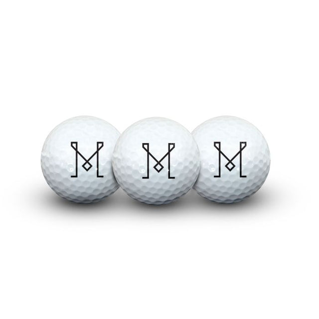 3 pelotas de golf Inter Miami CF en estuche tipo concha