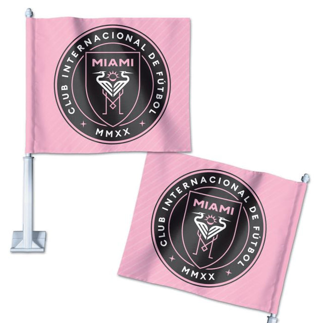 Bandera para auto del Inter Miami CF de 11,75" x 14"