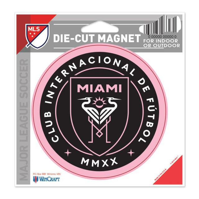 Imán troquelado del Inter de Miami CF de 4,5" x 6"