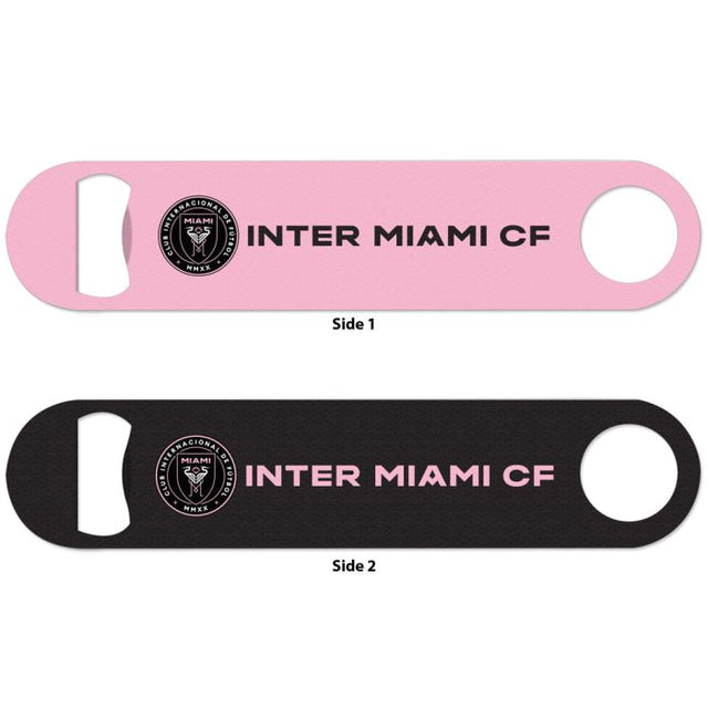 Abridor de botellas de metal de 2 caras del Inter Miami CF