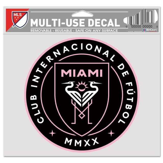 Calcomanía multiusos del Inter Miami CF, fondo transparente, 5" x 6"