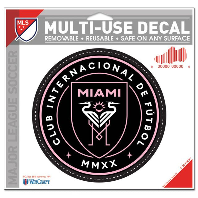 Calcomanía multiusos del Inter Miami CF: corte con el logotipo de 5" x 6"