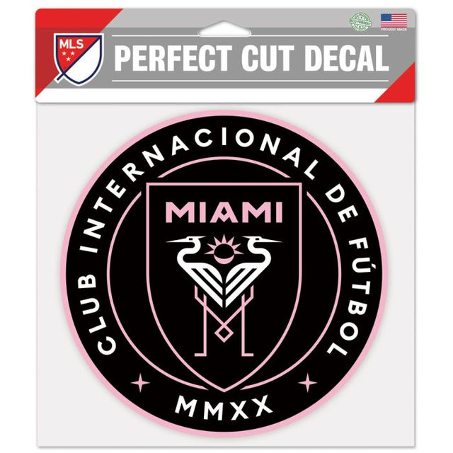 Calcomanía de color de corte perfecto del Inter Miami CF de 8" x 8"