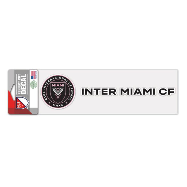 Calcomanías de corte perfecto del Inter Miami CF de 3" x 10"