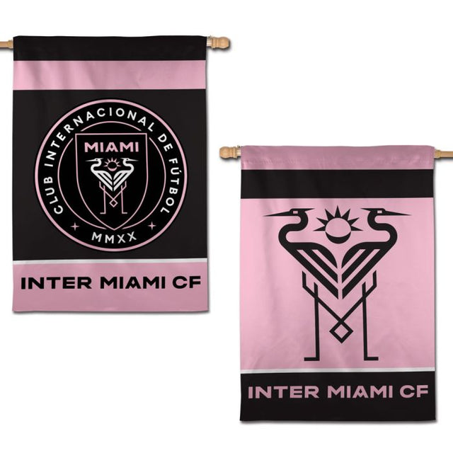 Bandera vertical del Inter Miami CF de 2 lados, 28" x 40"