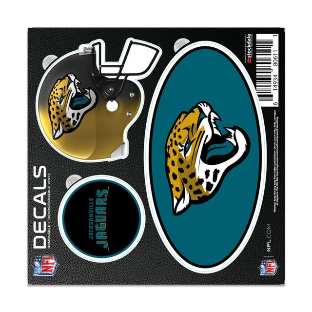 Calcomanía para todo tipo de superficies de los Jacksonville Jaguars, 6" x 6"