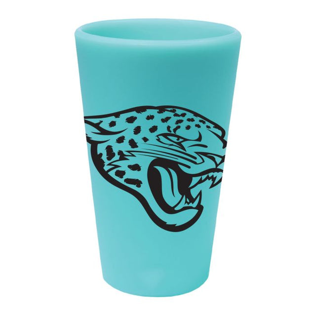 Jacksonville Jaguars Aqua 16 oz Silicone Pint Glass