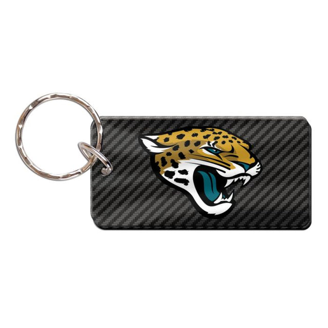 Jacksonville Jaguars CARBON Keychain Rectangle