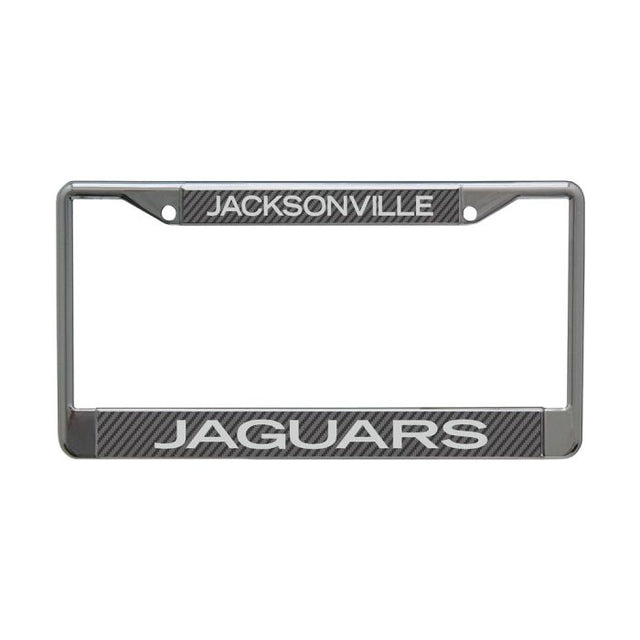 Jacksonville Jaguars CARBON Lic Plt Frame S/L Printed