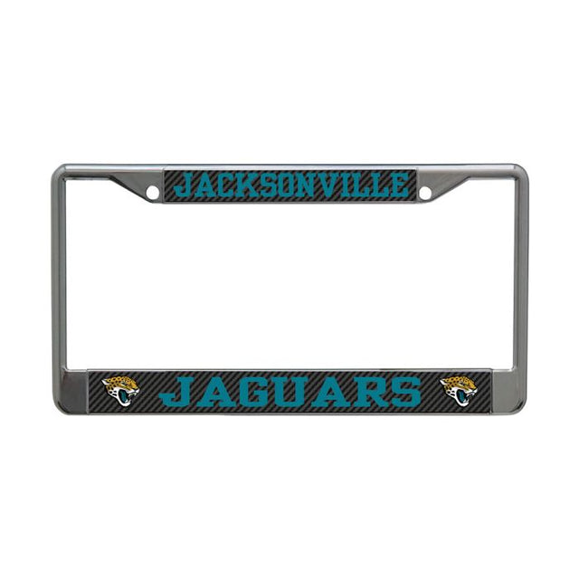 Jacksonville Jaguars CARBON Lic Plt Frame S/L Printed