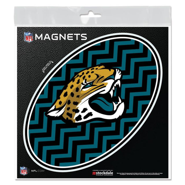 Imanes para exteriores CHEVRON de los Jacksonville Jaguars de 6" x 6"