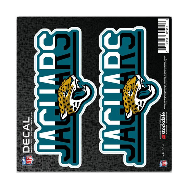 Calcomanía para todo tipo de superficies COLOR DUO de Jacksonville Jaguars, 6" x 6"