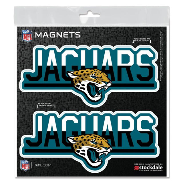 Imanes para exteriores de Jacksonville Jaguars COLOR DUO de 6" x 6"