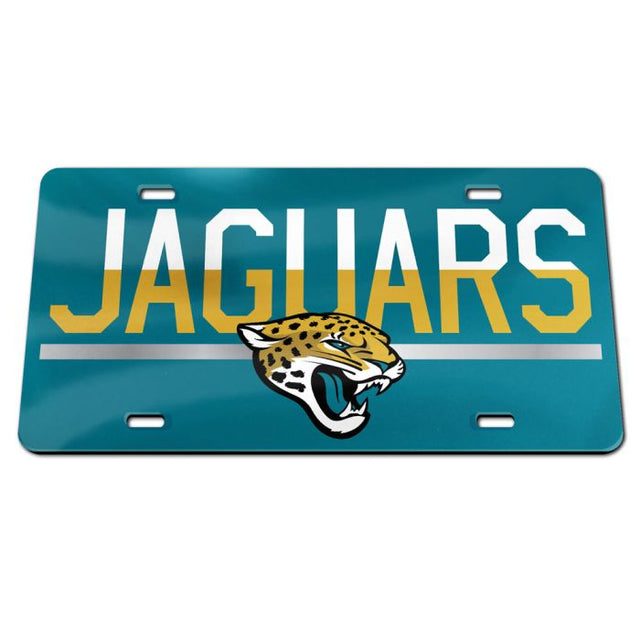 Jacksonville Jaguars COLOR DUO Specialty Acrylic License Plate