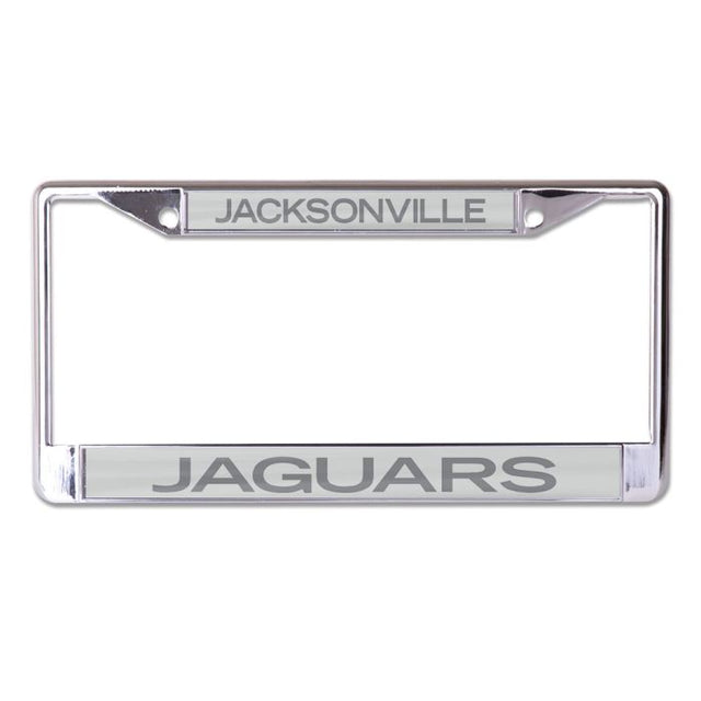 Jacksonville Jaguars FROSTED Lic Plt Frame S/L Printed