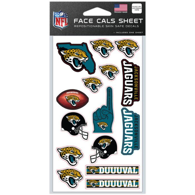 Cartel de Jacksonville Jaguars Face Cals de 4" x 7"