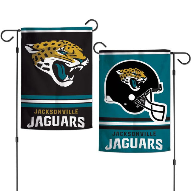 Banderas de jardín de los Jacksonville Jaguars, de 2 lados, 12,5" x 18"