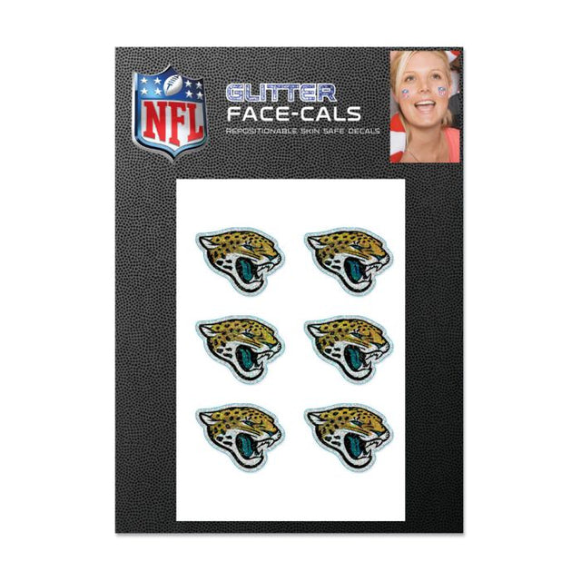 Jacksonville Jaguars Glitter Tattoo 6 Pack