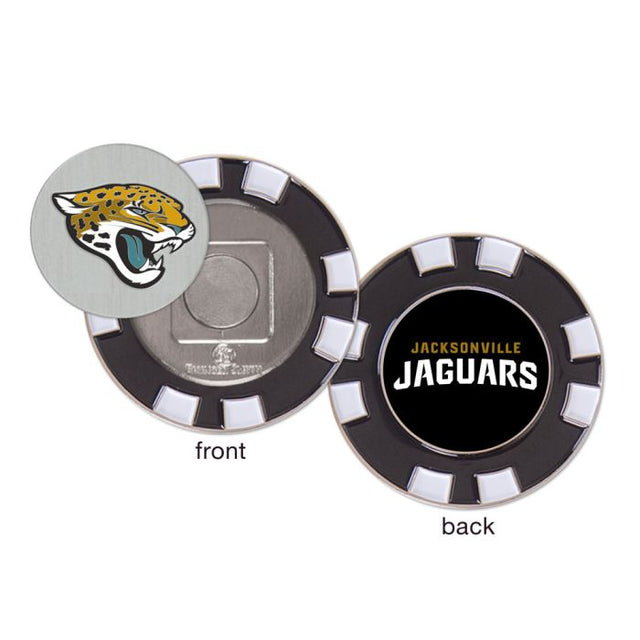 Marcador de fichas de póquer de golf de los Jacksonville Jaguars