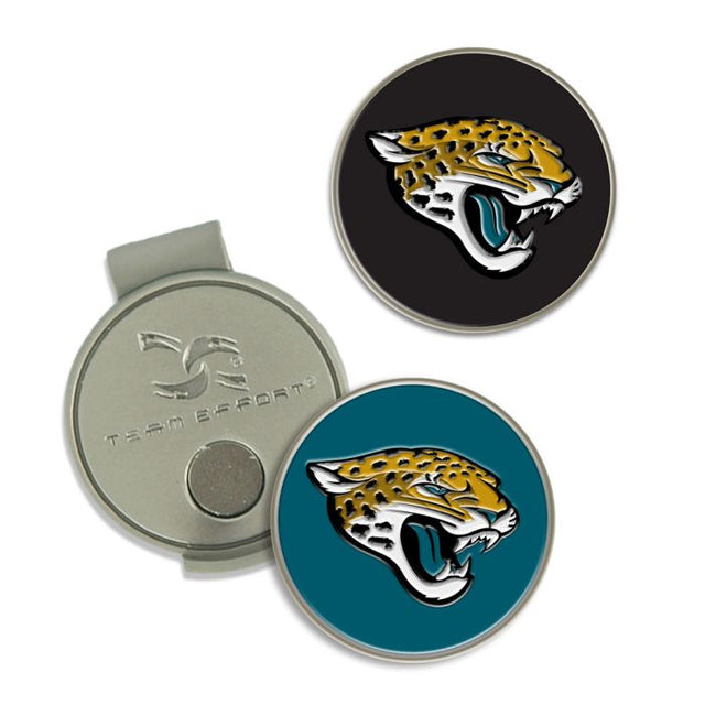 Clip para gorra y marcadores de los Jacksonville Jaguars