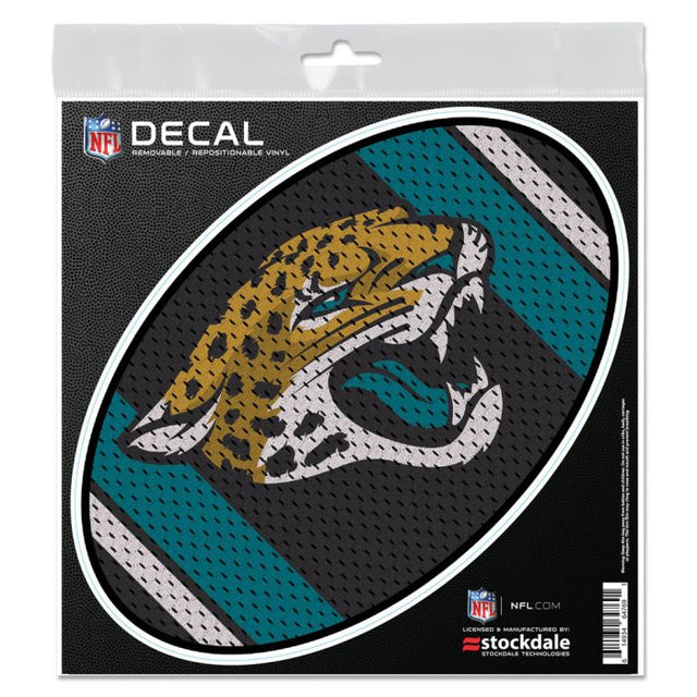 Calcomanía para todas las superficies de la camiseta de los Jacksonville Jaguars, 6" x 6"