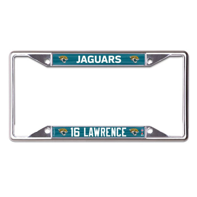 Camiseta sin mangas con licencia de los Jacksonville Jaguars impresa en color negro de Trevor Lawrence