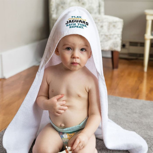 Toalla con capucha para bebé All Pro con el lema de los Jacksonville Jaguars / Littlest Fan