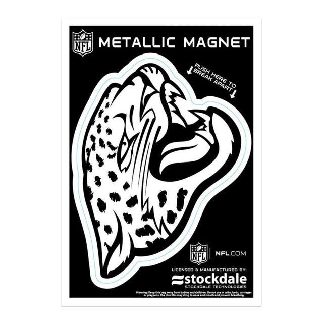 Jacksonville Jaguars Metallic Magnets 3" x 5"