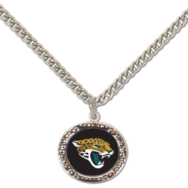 Collar de los Jacksonville Jaguars con tarjeta de joyería con dije