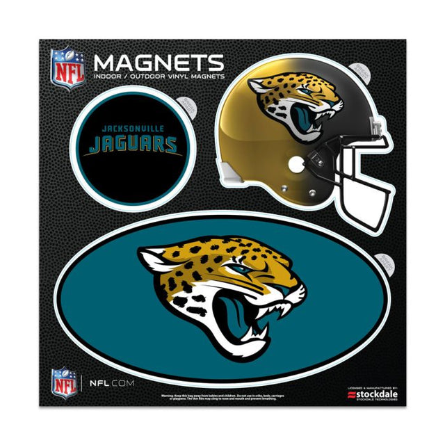 Imanes para exteriores de los Jacksonville Jaguars, 6" x 6"