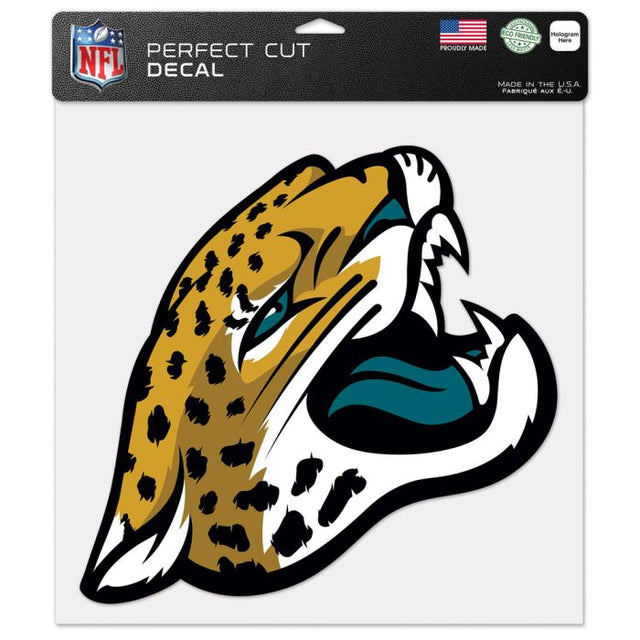 Calcomanía de color de corte perfecto de los Jacksonville Jaguars de 12" x 12"