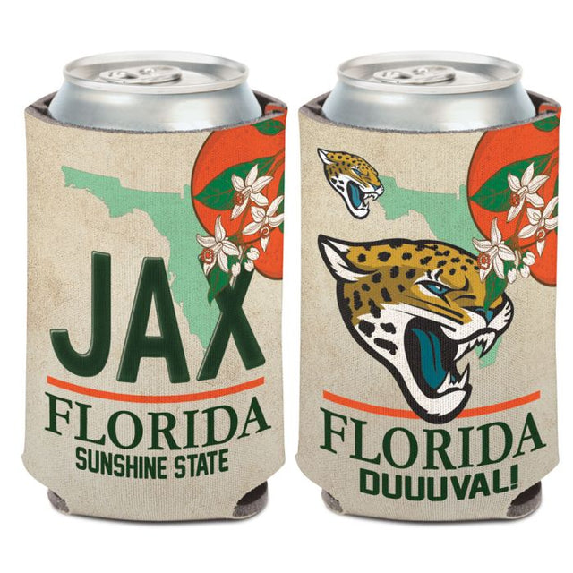 Enfriador de lata con placa estatal de Jacksonville Jaguars, 12 oz.