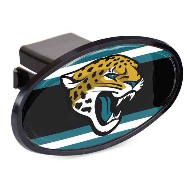 Jacksonville Jaguars STRIPES Oval 2" Hitch Receiver