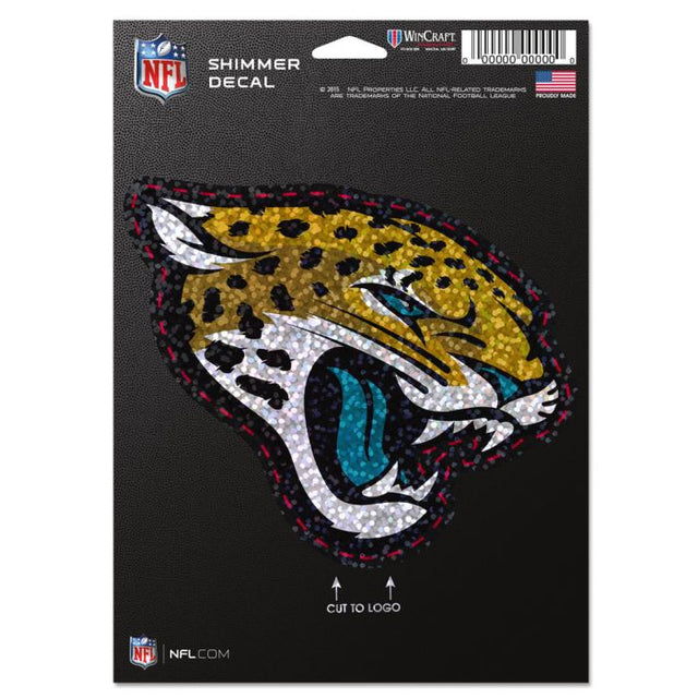 Jacksonville Jaguars Shimmer Decals 5" x 7"