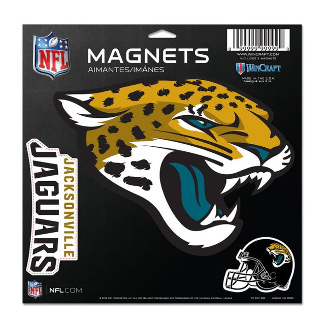 Imán de vinilo de los Jacksonville Jaguars de 11" x 11"