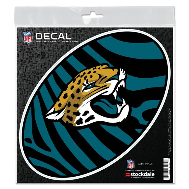 Calcomanía para todo tipo de superficies ZEBRA de Jacksonville Jaguars, 6" x 6"