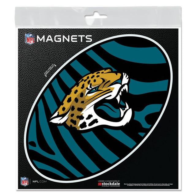 Imanes para exteriores ZEBRA de Jacksonville Jaguars de 6" x 6"