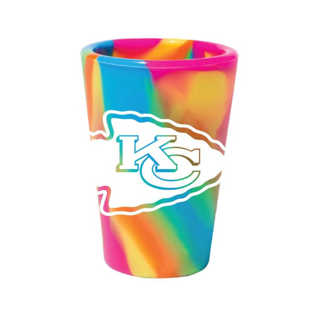 Vaso de chupito de silicona de 1,5 oz de los Kansas City Chiefs