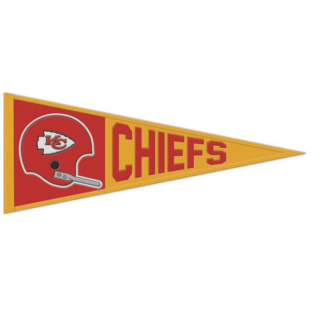 Banderín clásico de lana de los Kansas City Chiefs, 13" x 32"